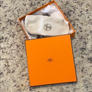 Hermès Belt Box and Dust Bag 8.5x8 in.